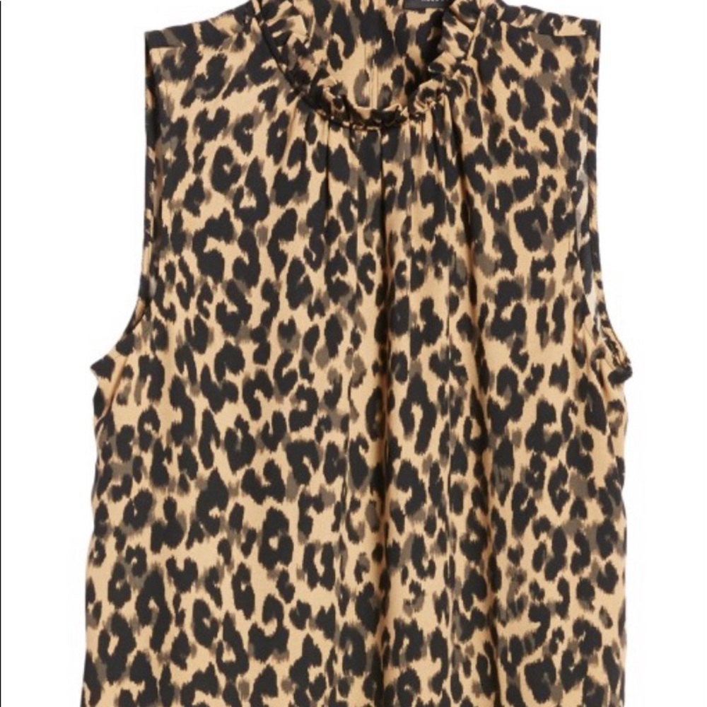NWT Halogen Ruffle Neck Blouse Size Small